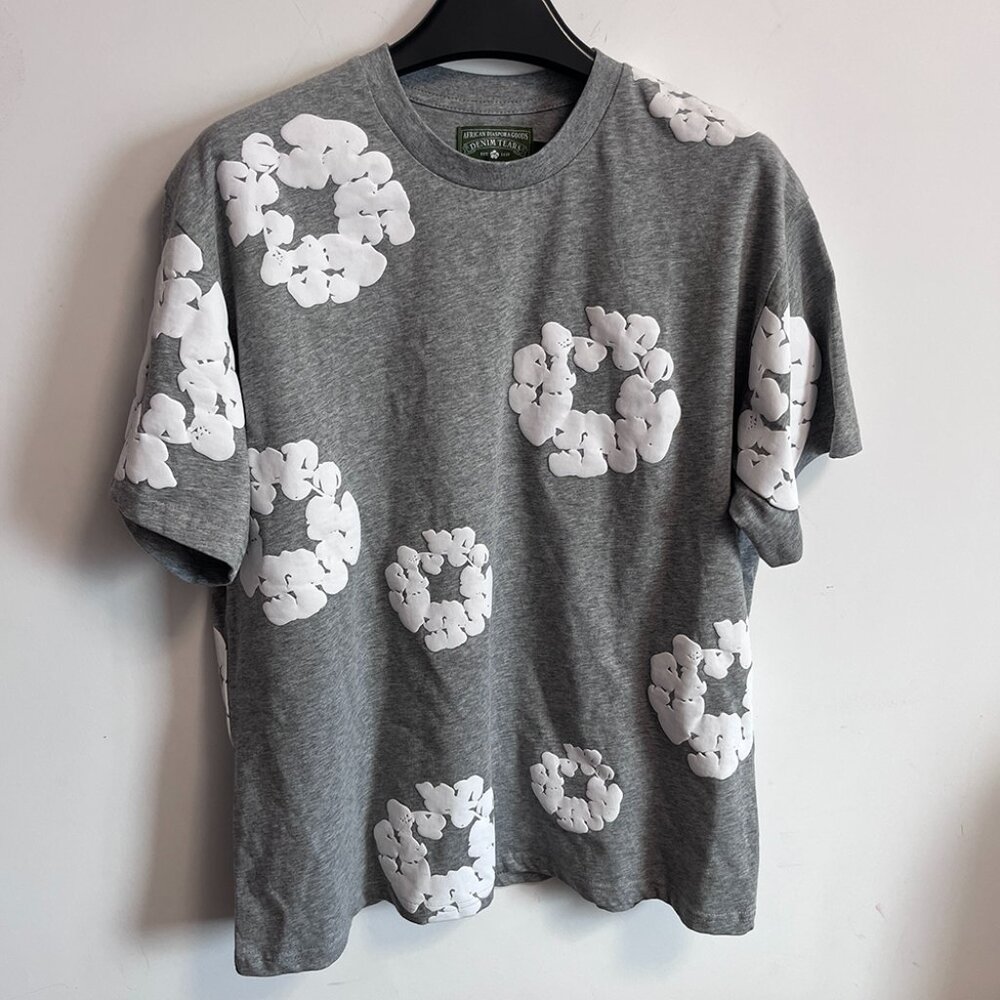 Denim Tears Foam Kapok Grey Cotton Short Sleeves